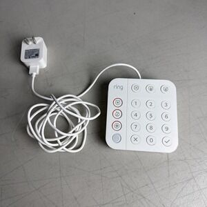 Ring Alarm Home 2nd Gen Keypad White 5AT2S7 Keypad + Cord Tested